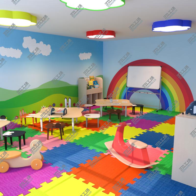 images/goods_img/202105073/3D Nursery Classroom Low Poly 3D Model/1.jpg